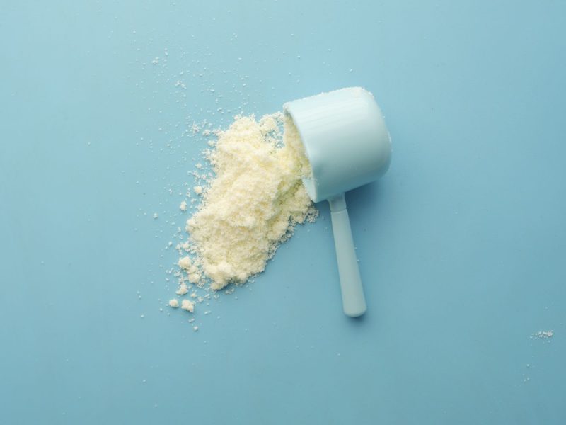 Scoop of creatine powder